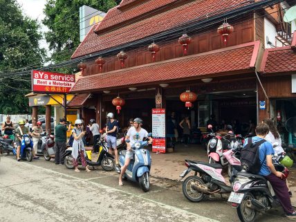 Motorbikes in Pai - shop